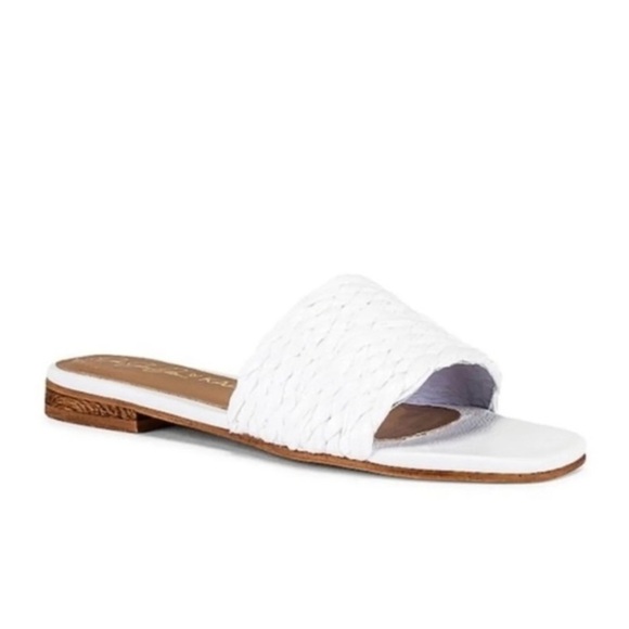 Kaanas Key Largo Raffia Braided Sandal Slip On Slide Size 10 - Picture 2 of 8